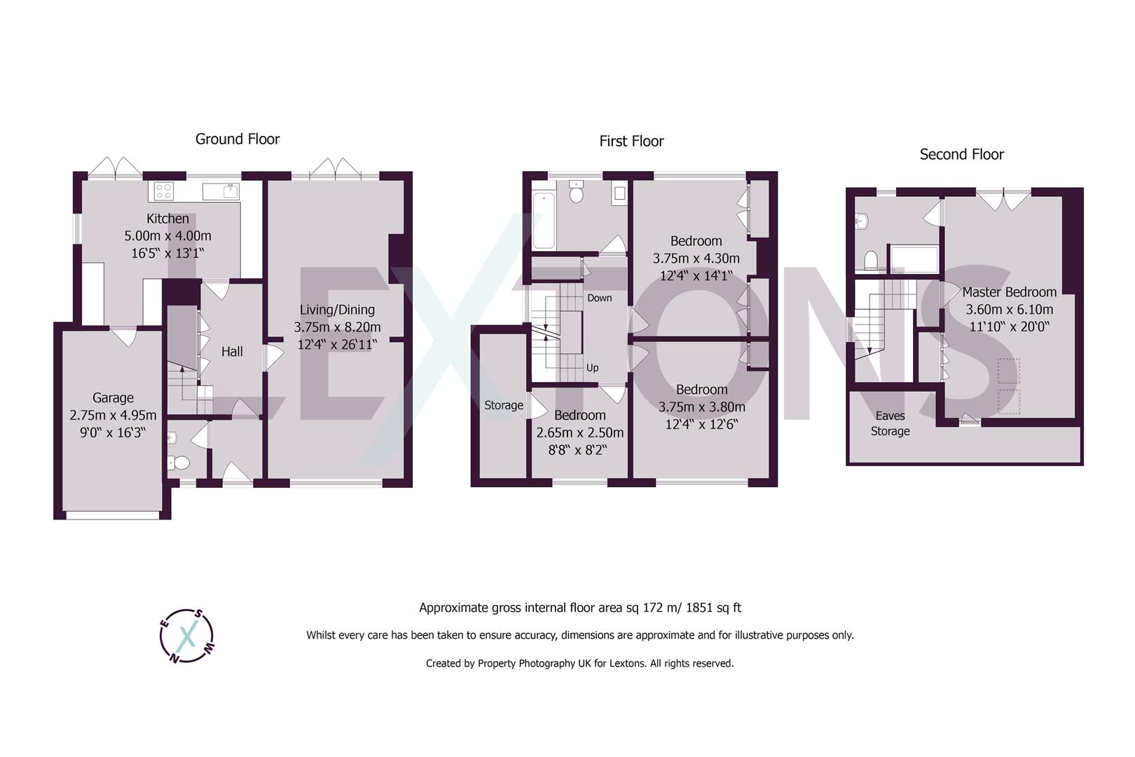 Floorplans For Hill Drive, Hove