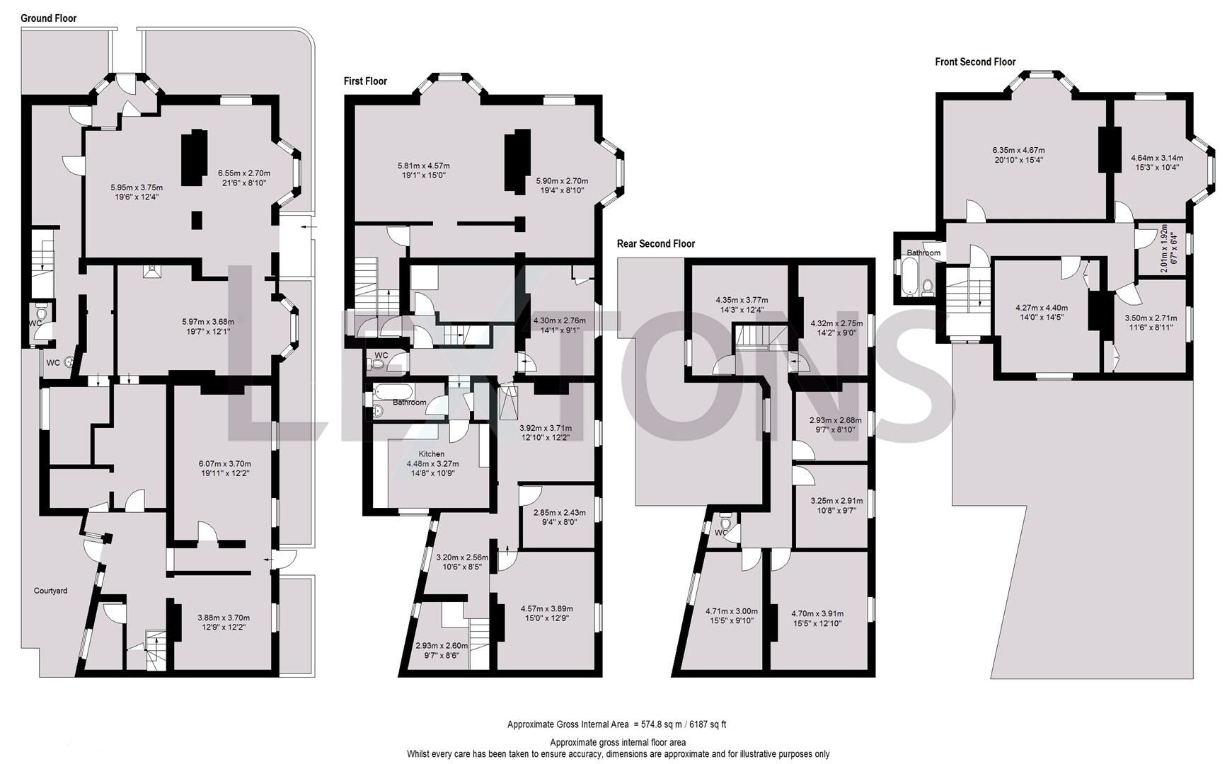 Floorplans For West Street, Bognor Regis