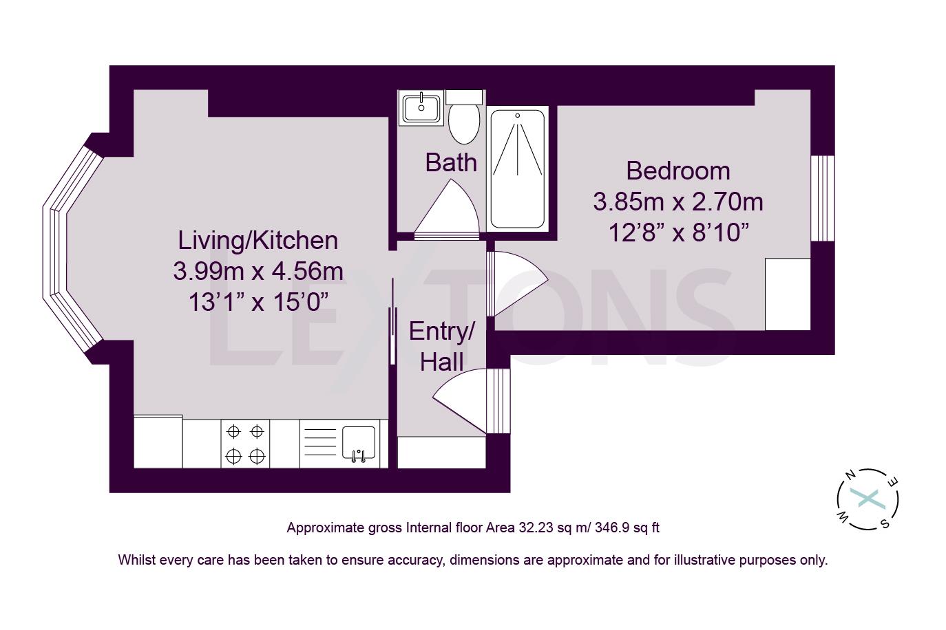 Floorplans For Grand Parade, Brighton