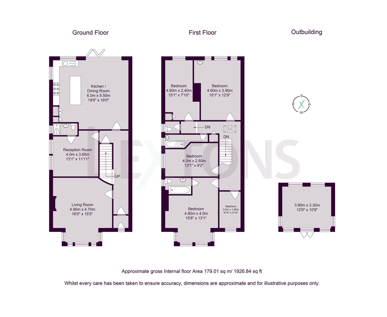 Floorplans For Modena Road, Hove