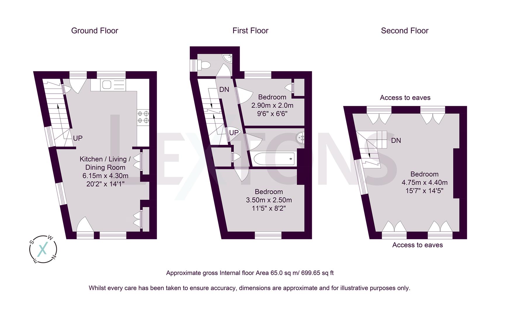 Floorplans For High Street, Rottingdean, Brighton