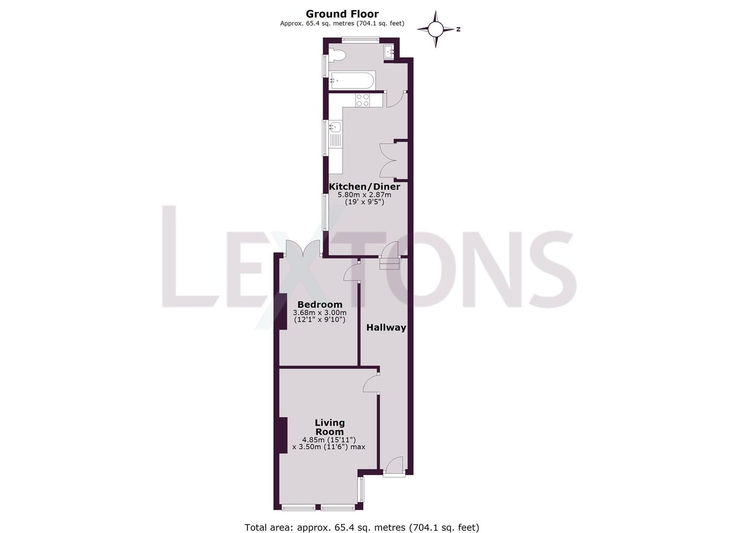 Floorplans For Sackville Road, Hove