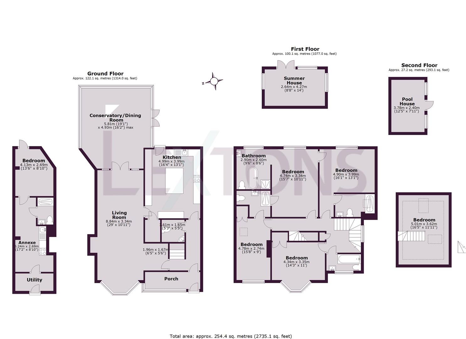 Floorplans For Woodland Avenue, Hove