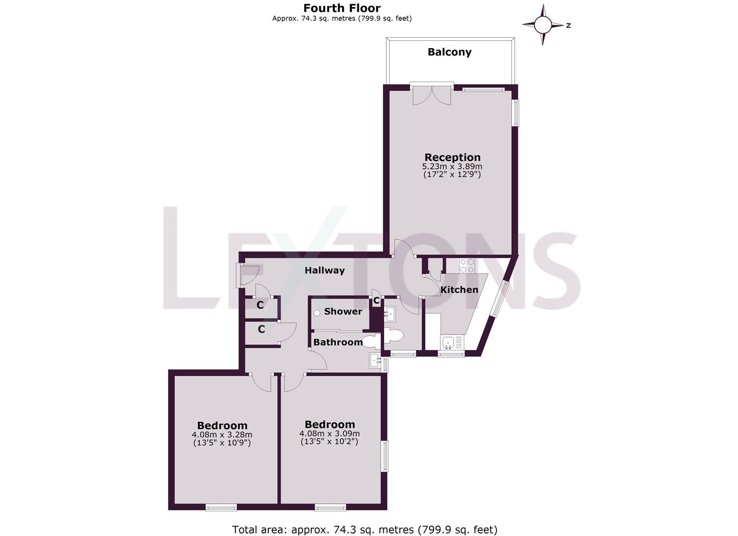 Floorplans For Grand Avenue, Hove