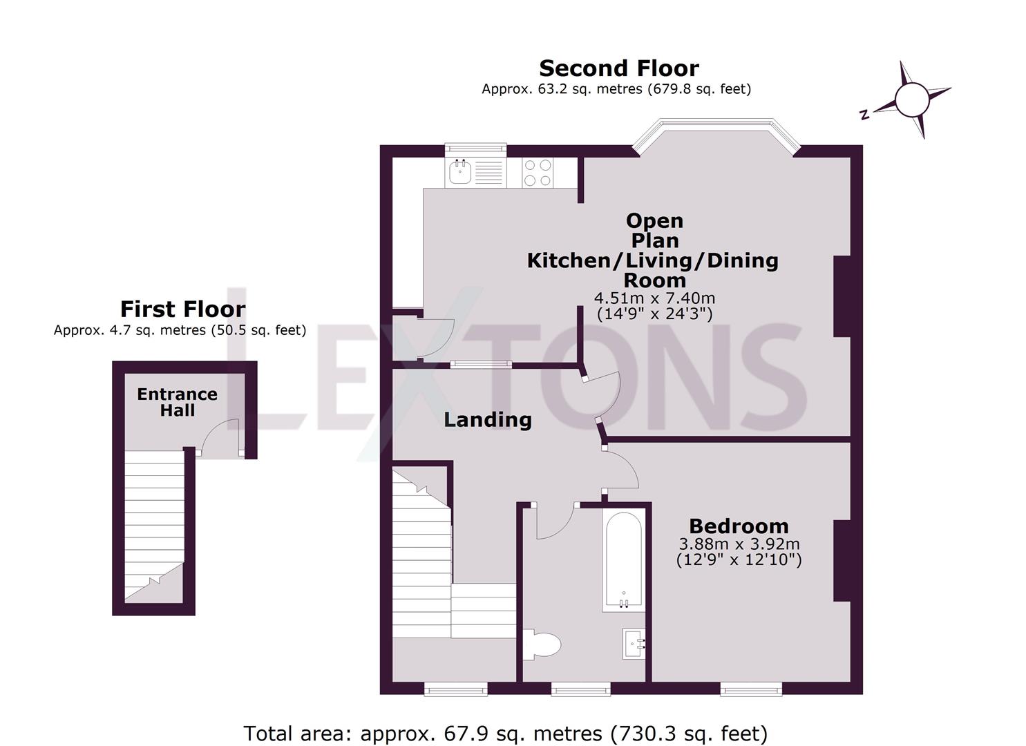 Floorplans For St. James's Avenue, Brighton