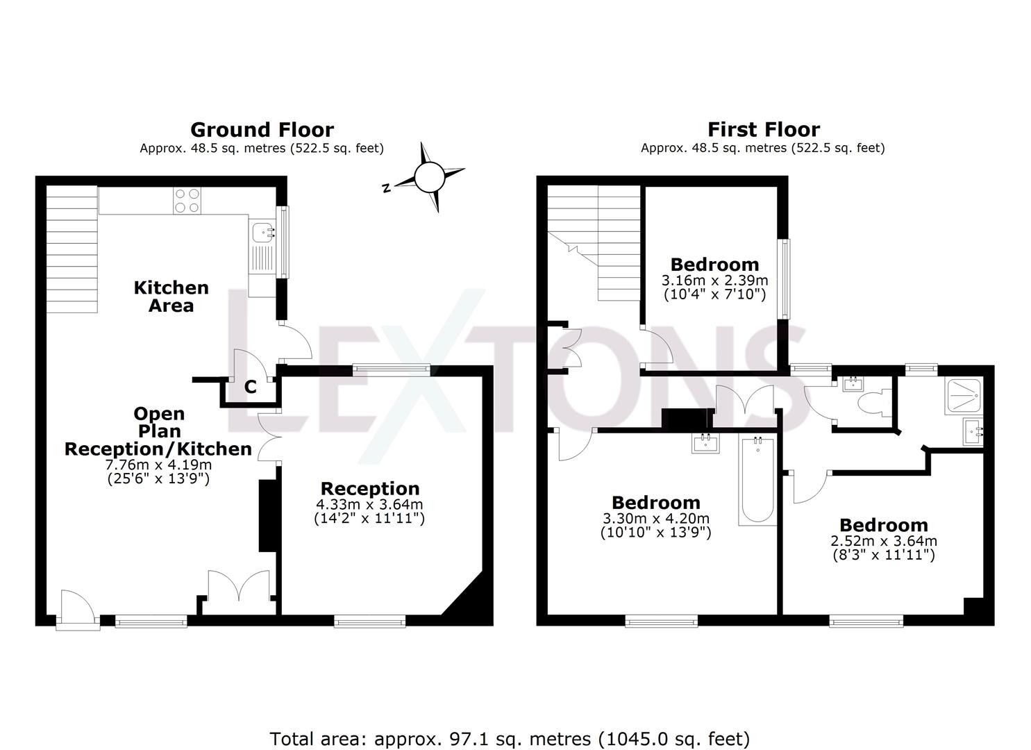 Floorplans For Cambridge Grove, Hove