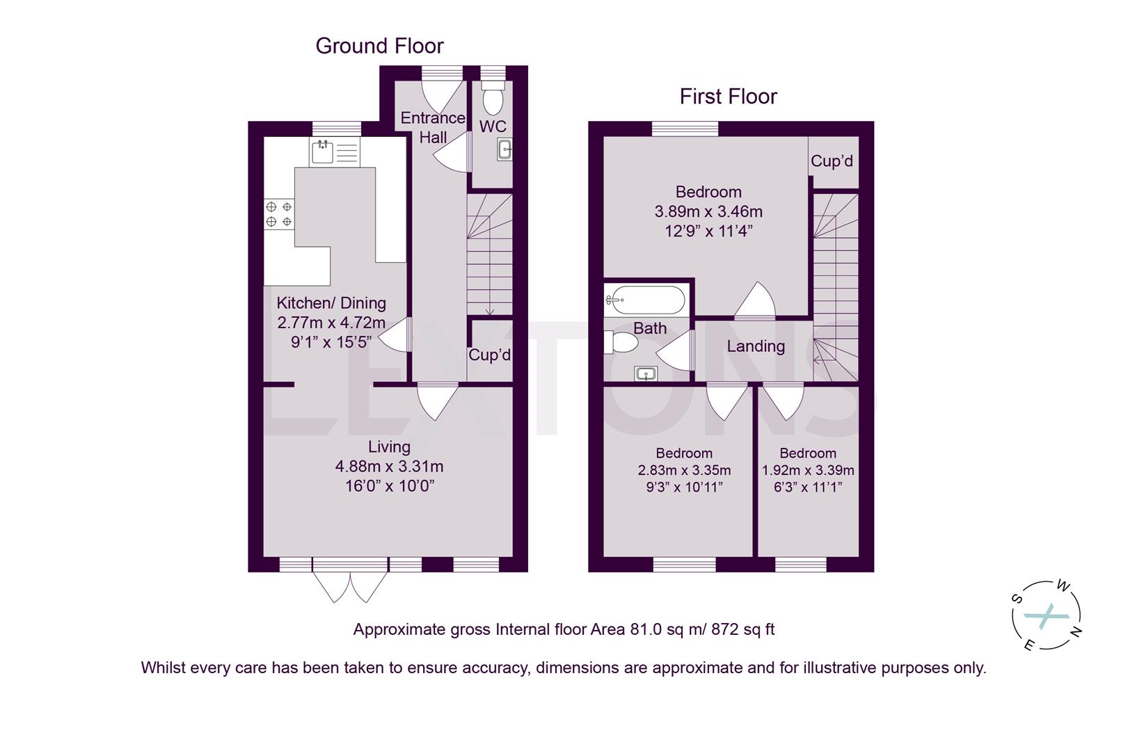 Floorplans For Station Road, Brighton